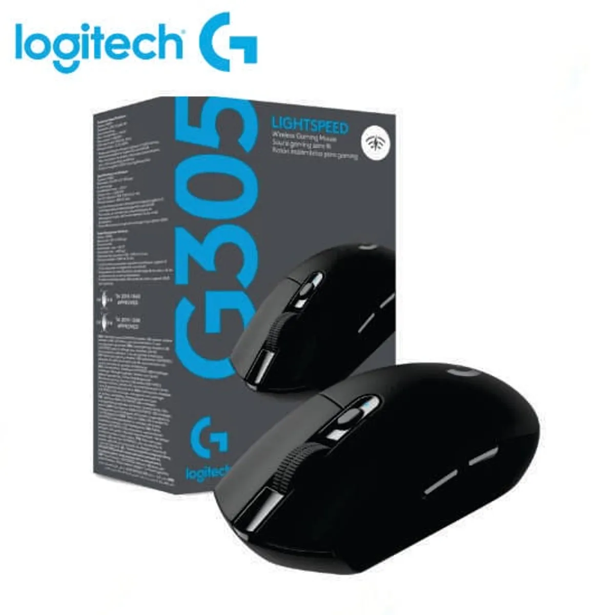 MOUSE LOGITECH G305 BLACK WIRELESS - 1