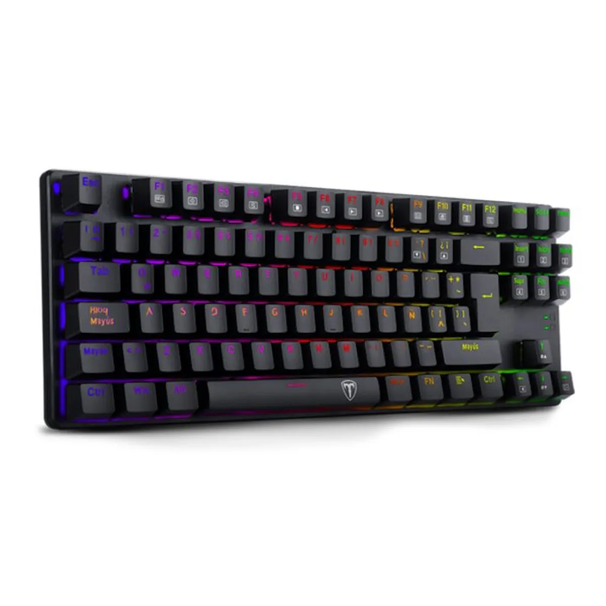 TECLADO MECANICO T-DAGGER BORA BLACK RGB ESPAÑOL T-TGK315 SWITCH RED - 2