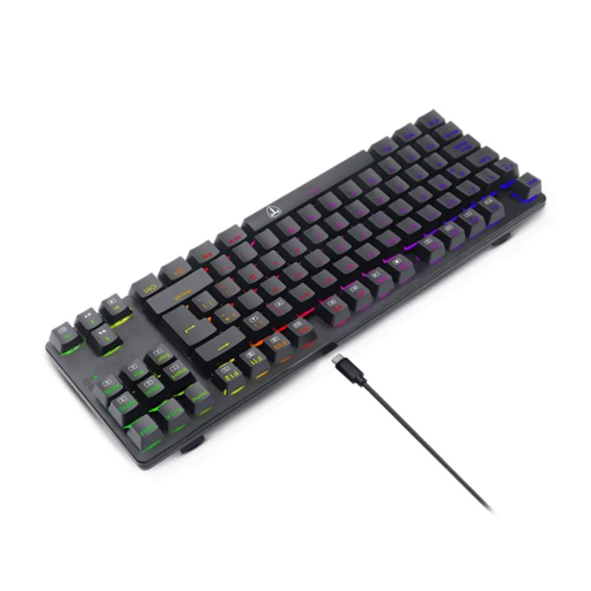 TECLADO MECANICO T-DAGGER BORA BLACK RGB ESPAÑOL T-TGK315 SWITCH RED - 3