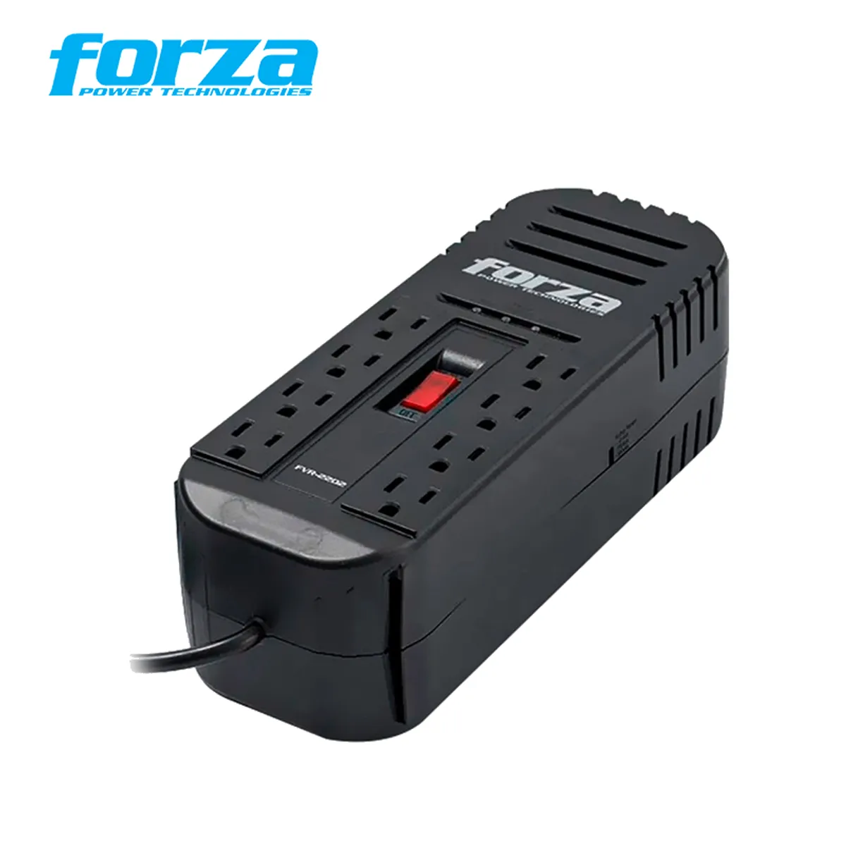 ESTABILIZADOR DE VOLTAJE FORZA FVR-1222 USB 1200VA 600W COLOR NEGRO - 3