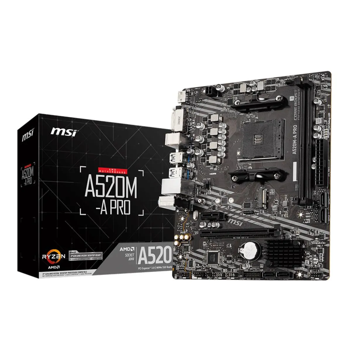 MAINBOARD MSI A520M-A PRO SVL DDR4 - 1
