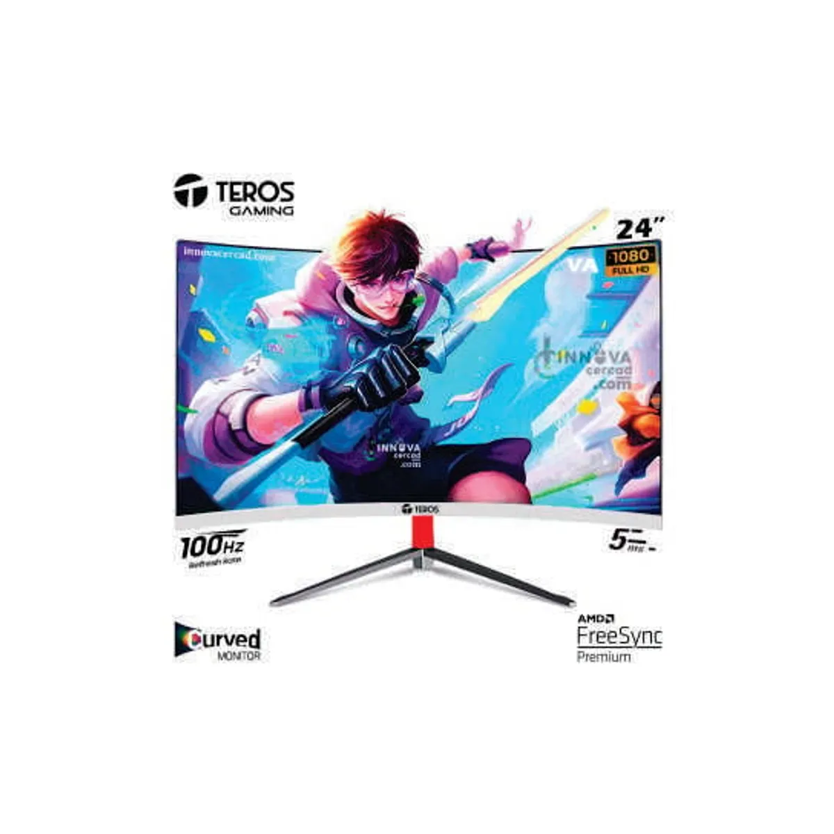 MONITOR TEROS TE-2401S 24 CURVO FULL HD PANEL VA 100HZ 5MS TEROS - 3