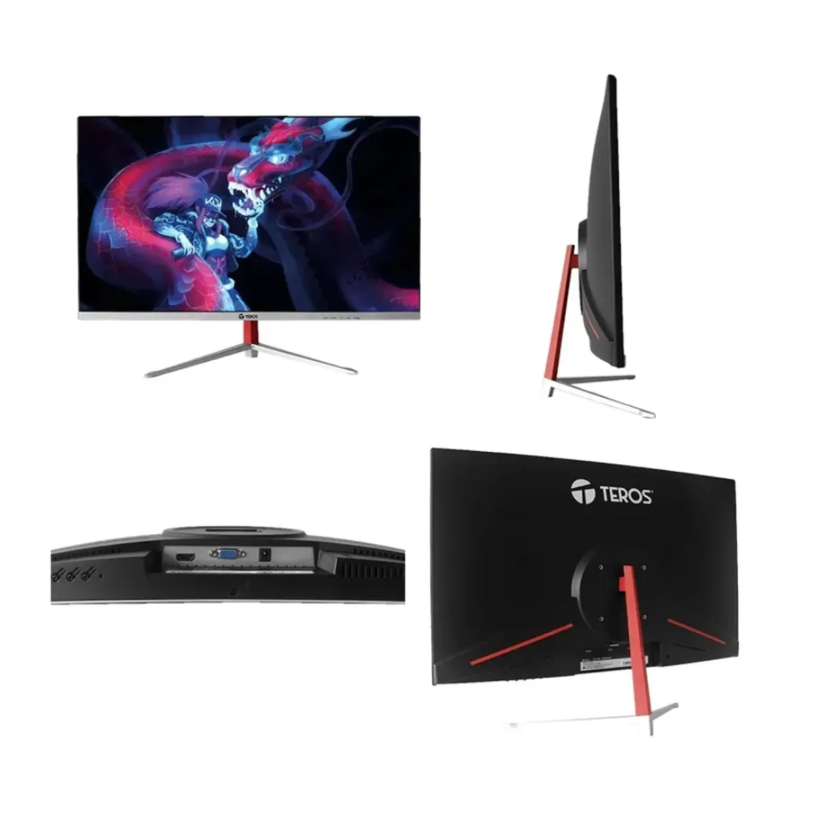 MONITOR TEROS TE-2402S 24 CURVO PANEL VA FULL HD 100HZ 1MS - 4