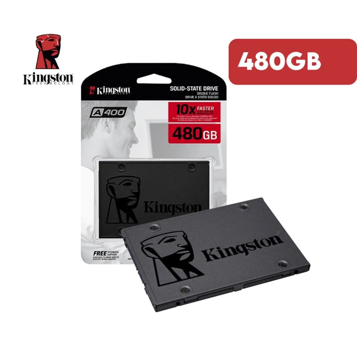 SSD KINGSTON A400 480GB 2.5 SATA - 1