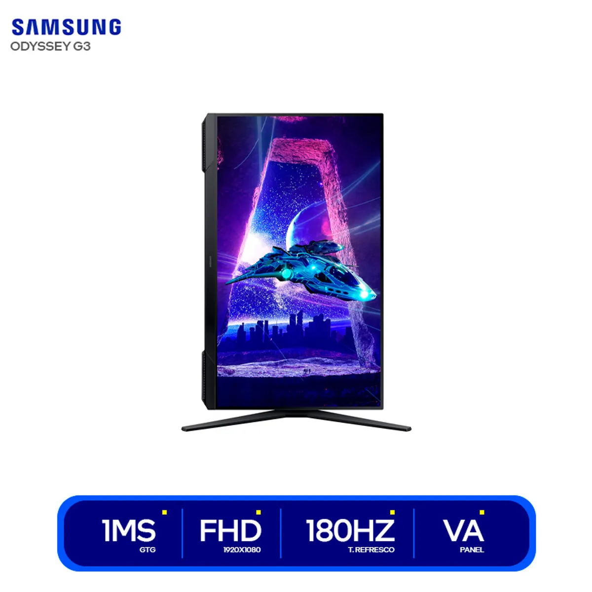 MONITOR GAMER SAMSUNG 24 ODYSSEY G3 FULL HD PANEL VA 180HZ 1MS - 2