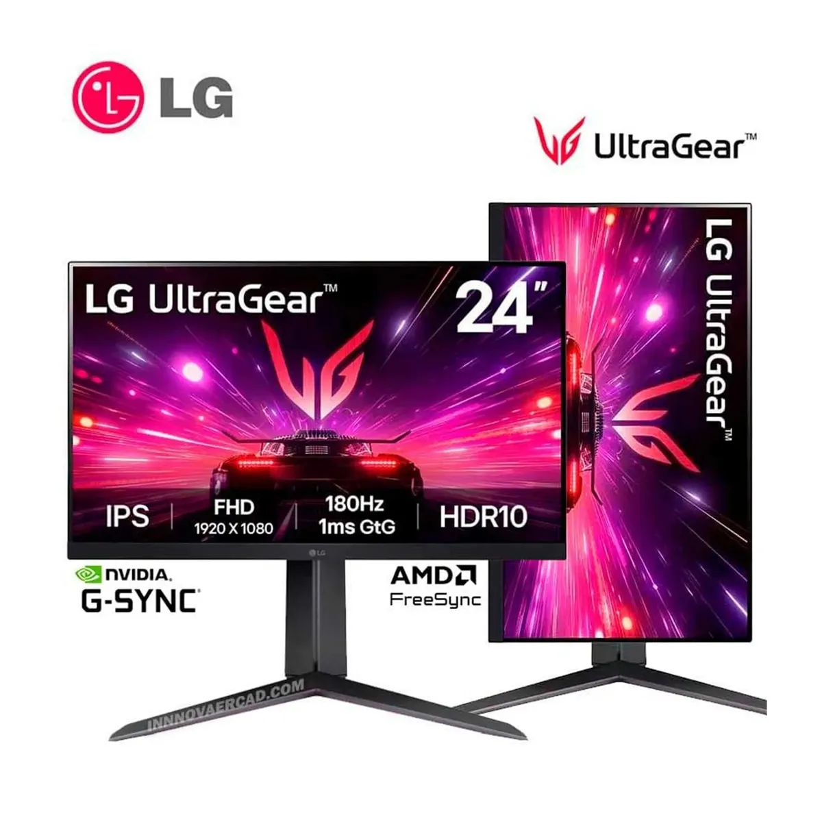MONITOR GAMER LG ULTRAGEAR 24 24GS65F-B FULL HD PANEL IPS 180HZ 1MS - 1