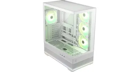 CASE MSI MAG PANO 110R PZ WHITE, MINI-ITX, MICRO-ATX, ATX, MID TOWER, COLOR BLANCO, DISEÑO PECERA, 4 FAN ARGB - 2