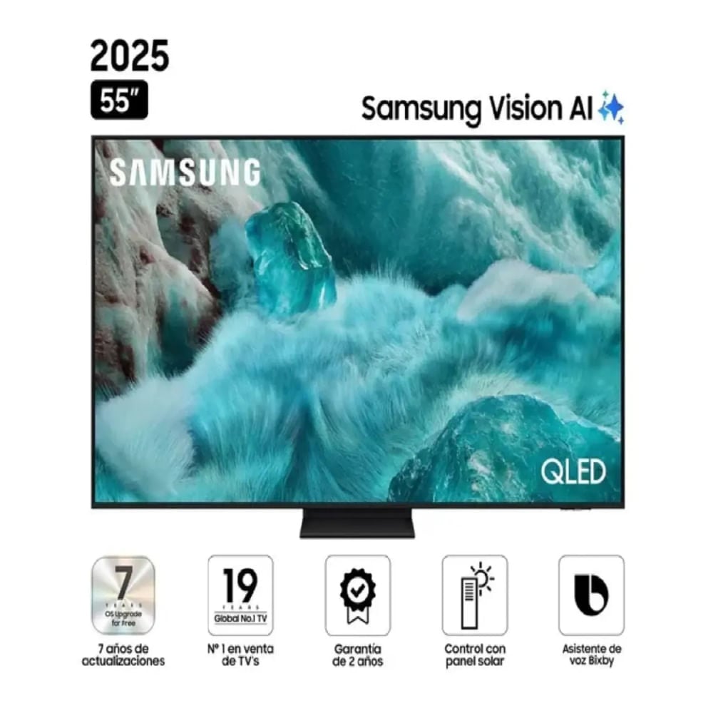 TELEVISOR SAMSUNG 55' QN55Q7FAAGXPE QLED TIZEN 8.0 - 1