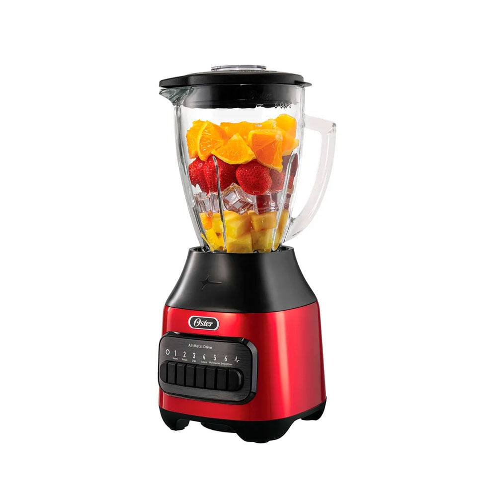 LICUADORA OSTER 1.5L DE 6 VELOCIDADADES BLSTPEG-CPB ROJO - 2