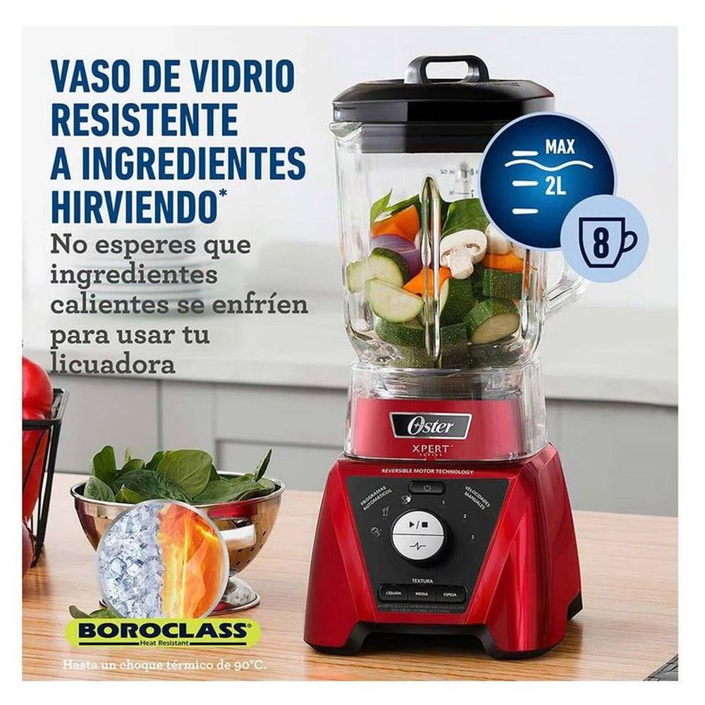 LICUADORA XPERT SERIES ROJA CON VASO BLEND N GO – OSTER BLST3B RPG - 3