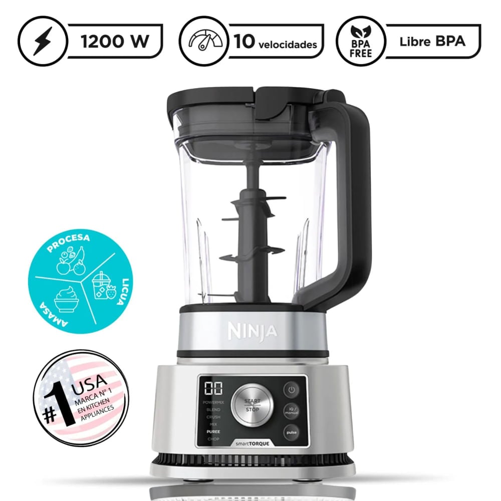 LICUADORA 1200W FOODIE 3 EN 1 NINJA - 3