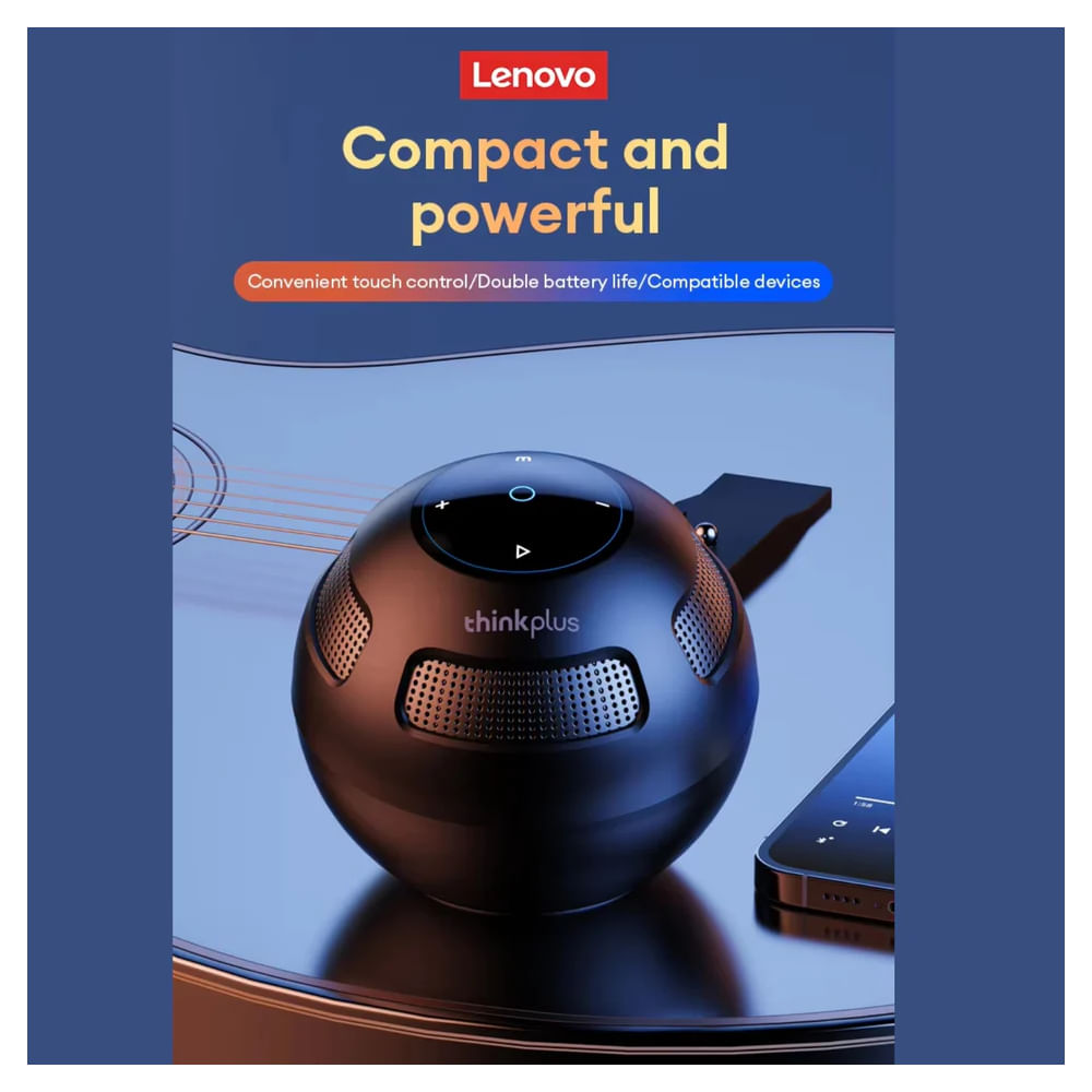PARLANTE BLUETOOTH LENOVO TS5 NEGRO - 2