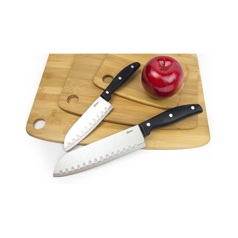 SET DE CUCHILLOS OSTER SANTOKU 2 PIEZAS ACERO INOXIDABLE 75680-02 - 2