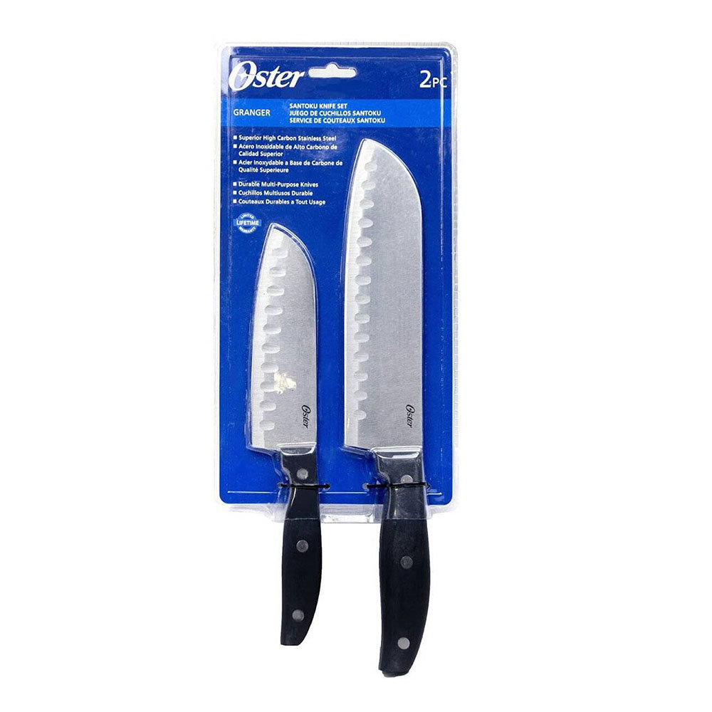 SET DE CUCHILLOS OSTER SANTOKU 2 PIEZAS ACERO INOXIDABLE 75680-02 - 3