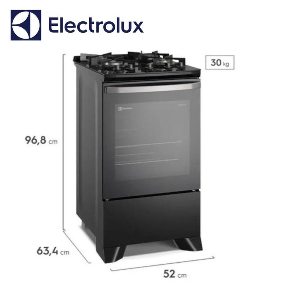 COCINA 4 HORNILLAS NEGRO ELECTROLUX FE4GP - 4