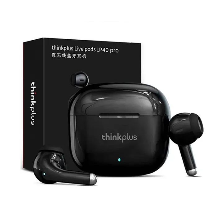 AUDÍFONOS INALÁMBRICOS BLUETOOTH LENOVO LP40 PRO NEGROS - 3