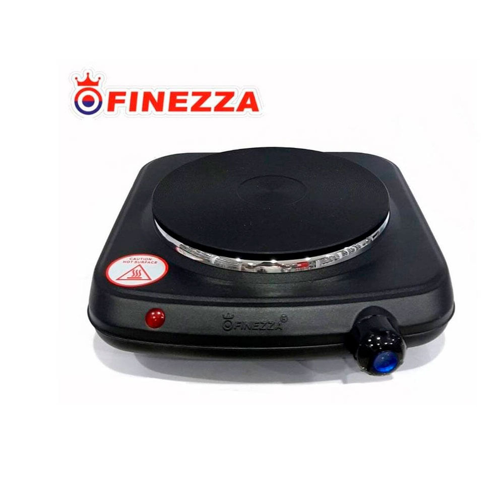 COCINA ELÉCTRICA FINEZZA FZ-201D1N 1 HORNILLA NEGRA - 1