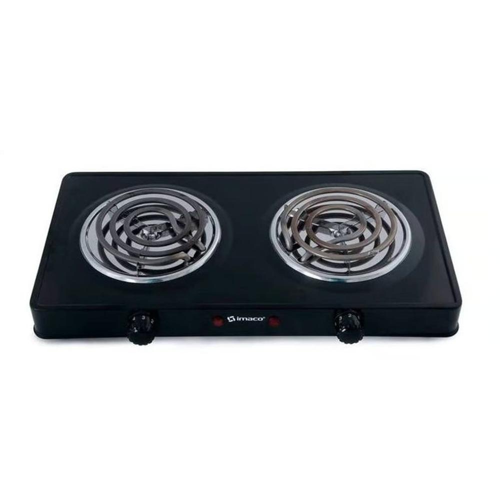 COCINA ELÉCTRICA 2 HORNILLAS IMACO HP-1400 NEGRO - 1