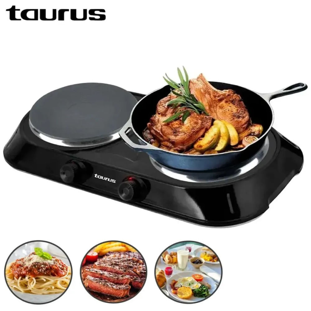 COCINA ELÉCTRICA TAURUS FENIX DUO 2 HORNILLAS - 2