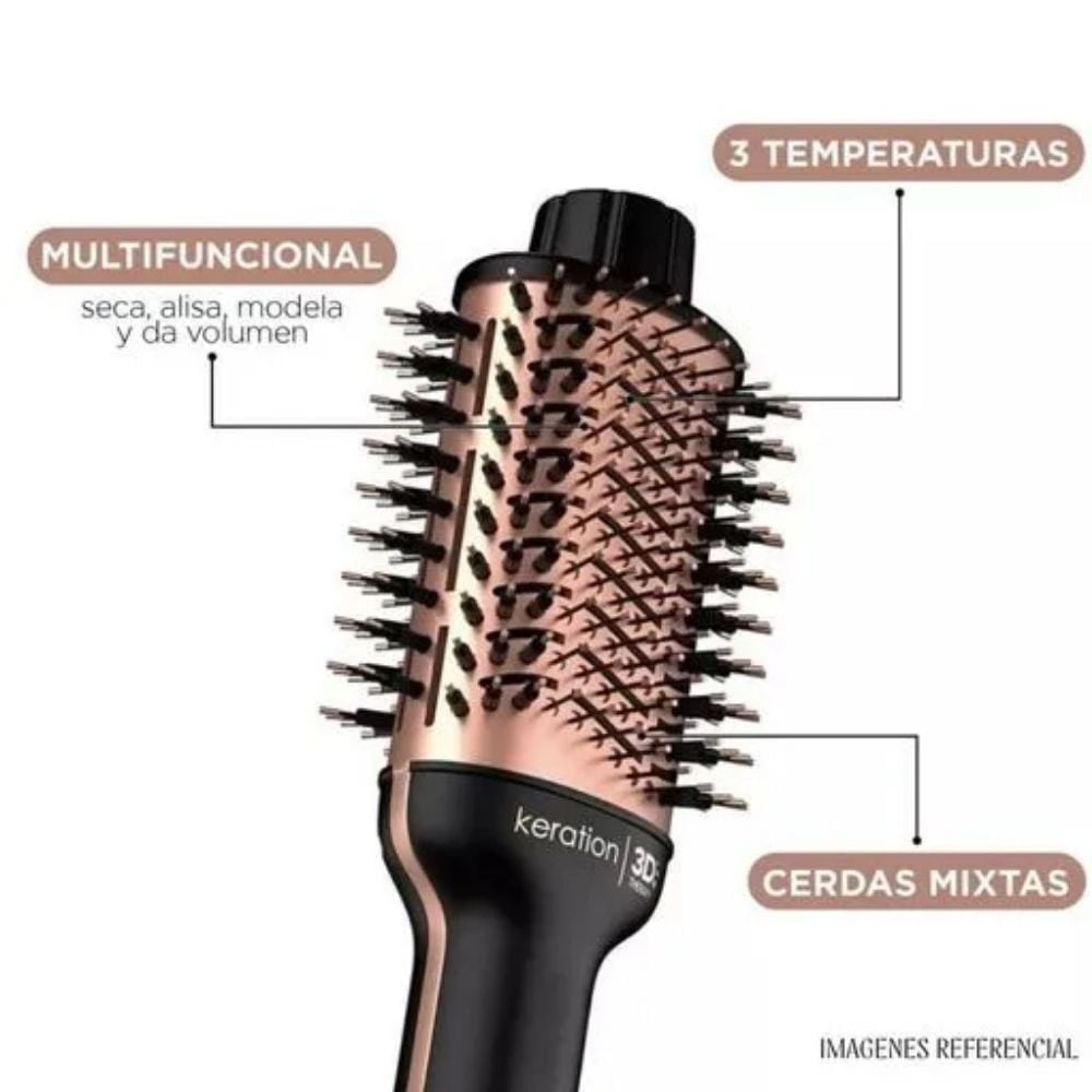 CEPILLO ALISADOR GAMA STYLISH KERATION: CABELLO SUAVE - 3