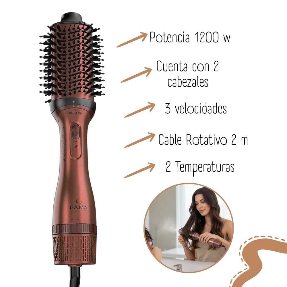 CEPILLO PARA CABELLO MULTI STYLER MARULA GAMA ITALY - 2
