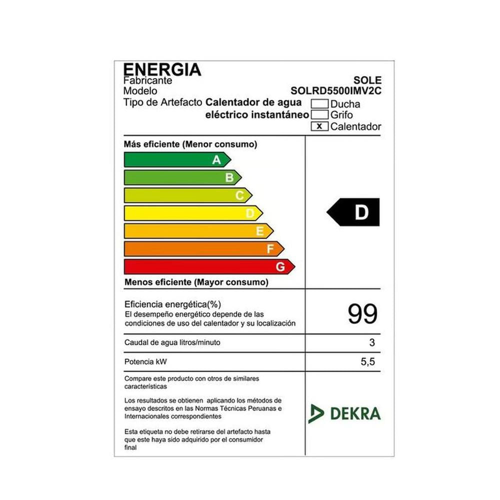 RAPIDUCHA SOLE IMAGINE TEMP-PRO 5500W SOLRD5500IMV2C - 6
