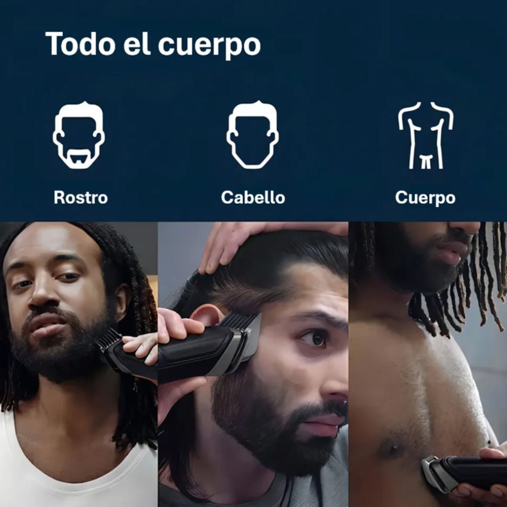 RECORTADORA PHILIPS NORELCO MULTIGROOM 5000 MG5900/49 | 18 PIEZAS - 4