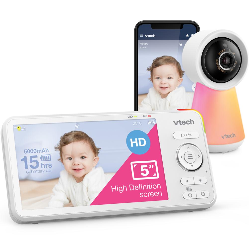 MONITOR PARA BEBÉ VTECH RM5756HD CON CÁMARA HD, WIFI Y AUDIO - 1