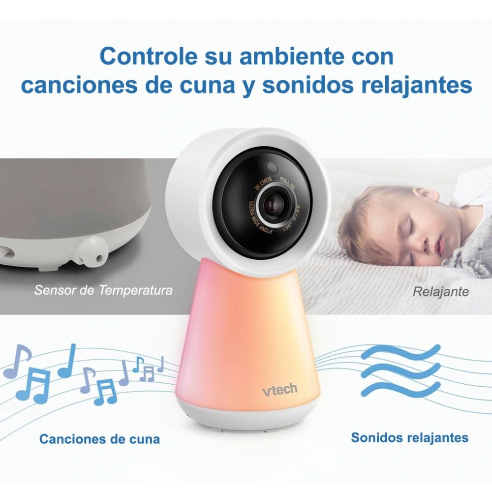 MONITOR PARA BEBÉ VTECH RM5756HD CON CÁMARA HD, WIFI Y AUDIO - 2