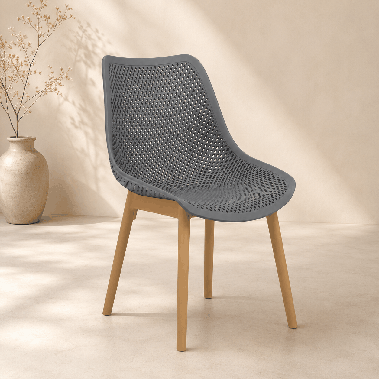SILLA DE COMEDOR VENTURE GRIS | NOEL DECO - 1