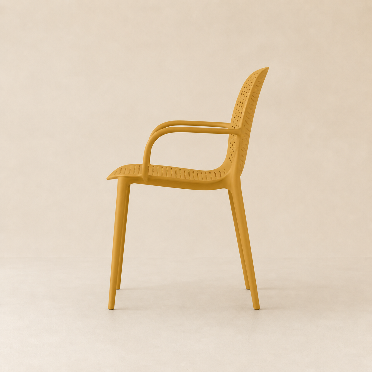 SILLA PARA TERRAZA OSLO MOSTAZA | NOEL DECO - 3