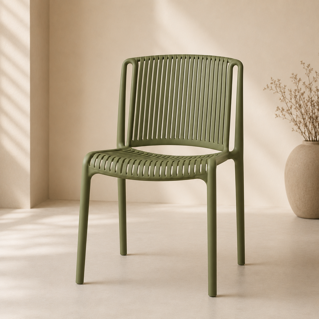 SILLA PARA TERRAZA VERDE OLIVO | NOEL DECO - 1