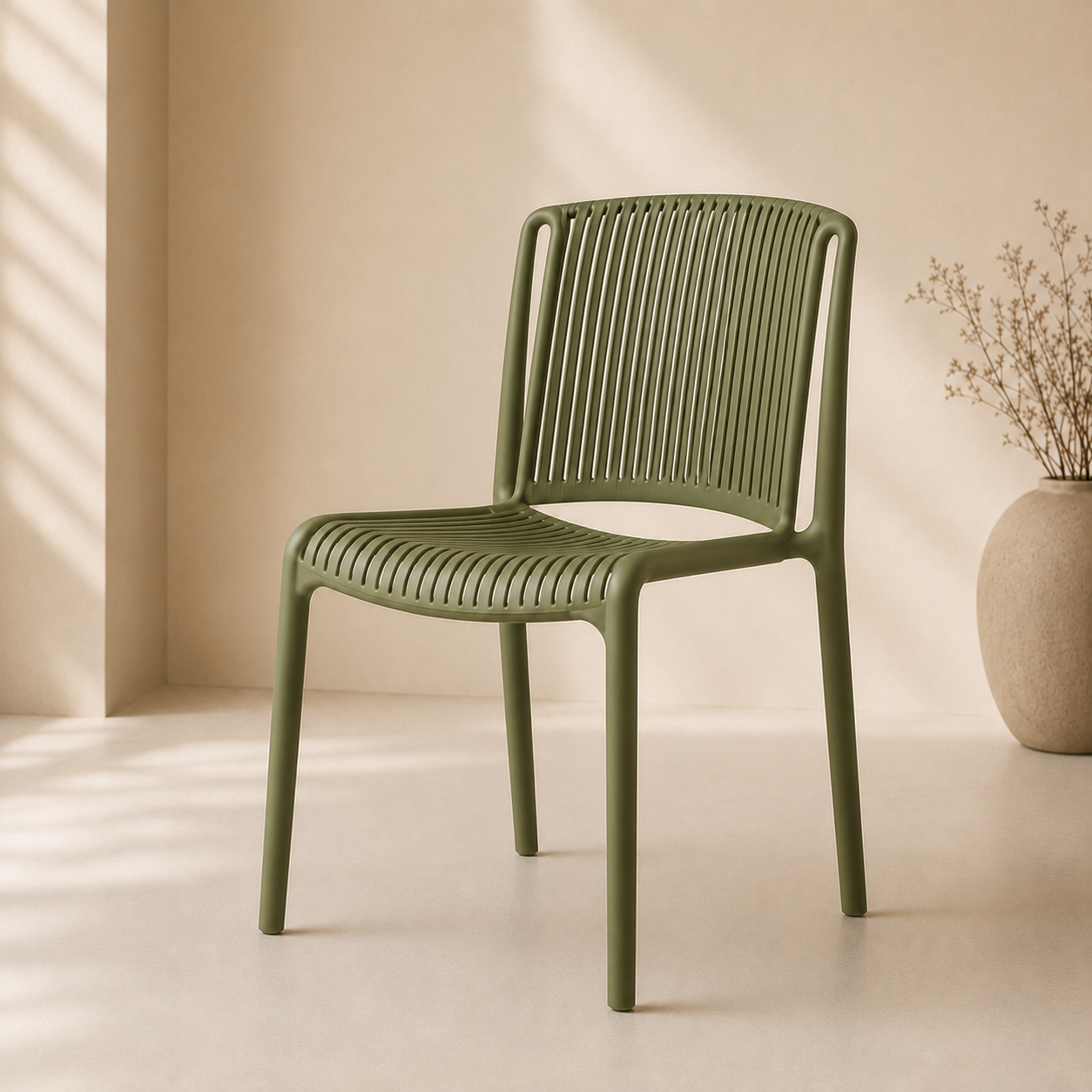 SILLA PARA TERRAZA VERDE OLIVO | NOEL DECO - 3