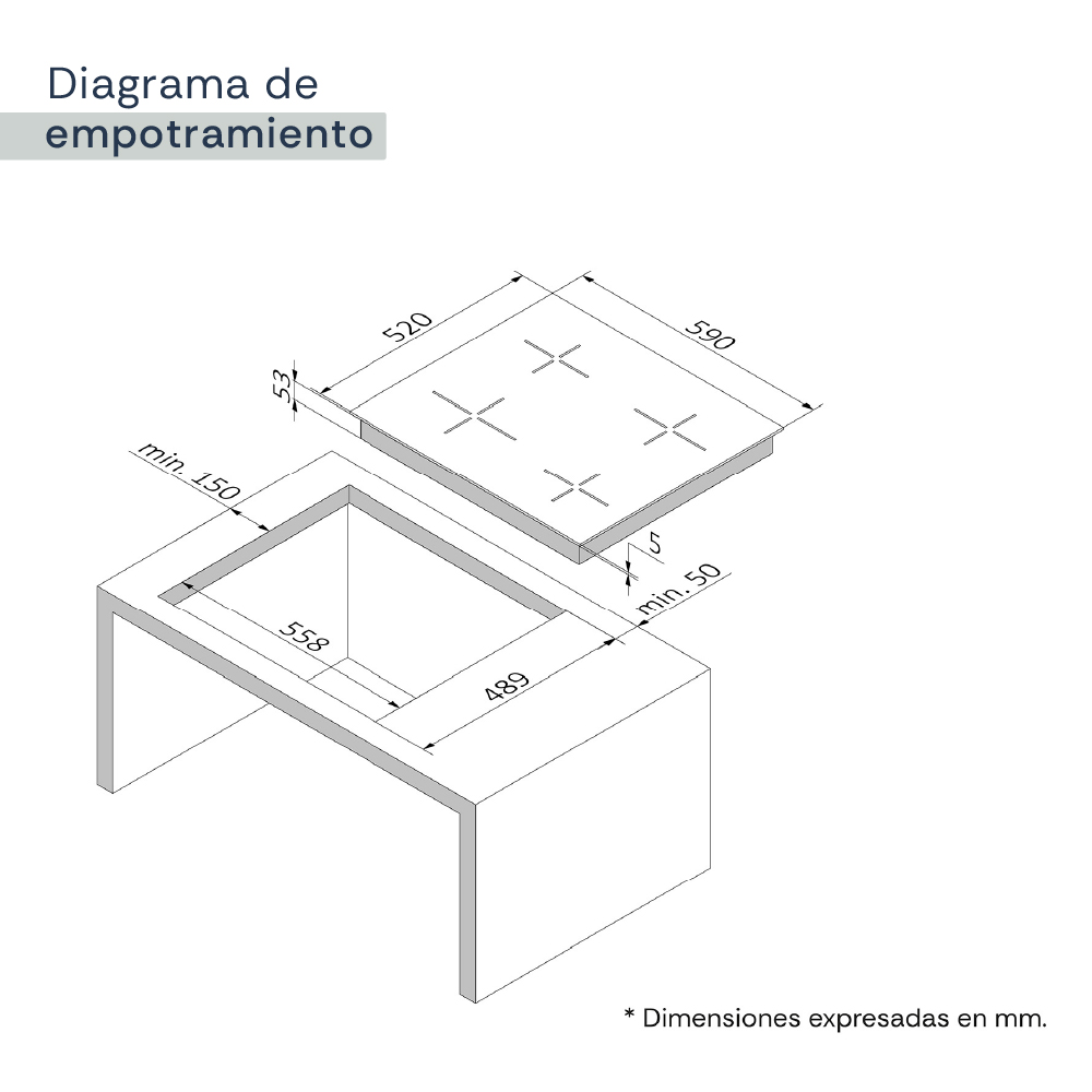 ENCIMERA INDUCCIÓN VITROCERÁMICA S-COLLECTION 60CM CTIMER - 7