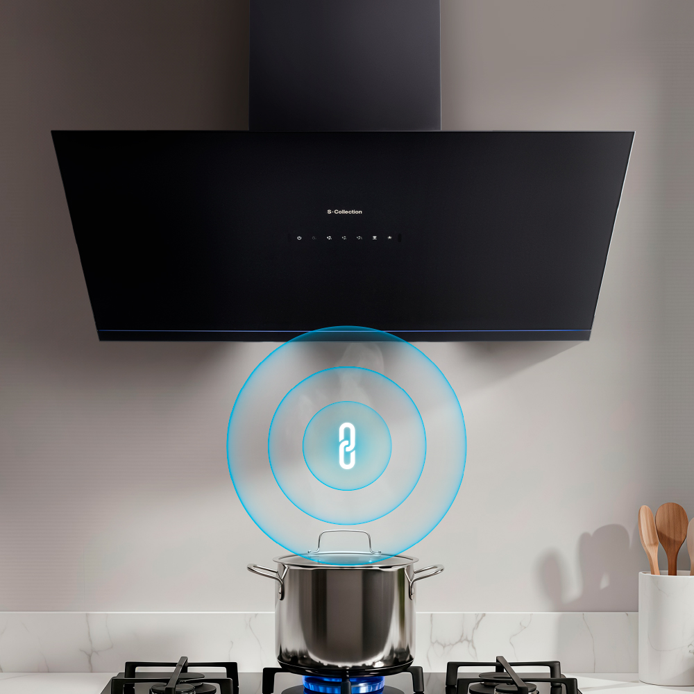 CAMPANA EXTRACTORA S-COLLECTION 90 CM SMART CONNECTED PUREBLACK - 9