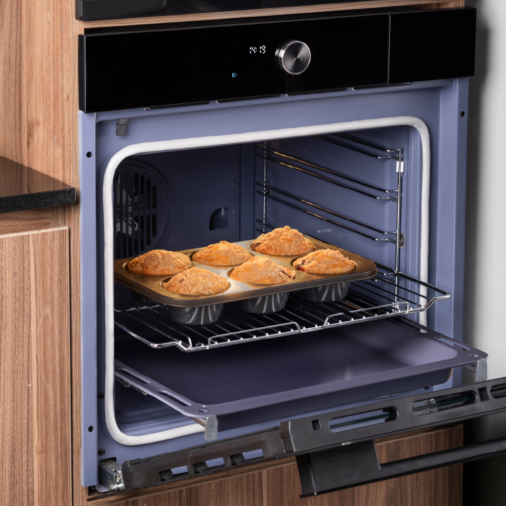 HORNO ELÉCTRICO S-COLLECTION EMPOTRABLE 75 L PUREBLACK D2 AIR FRYER Y VAPOR COOK - 8