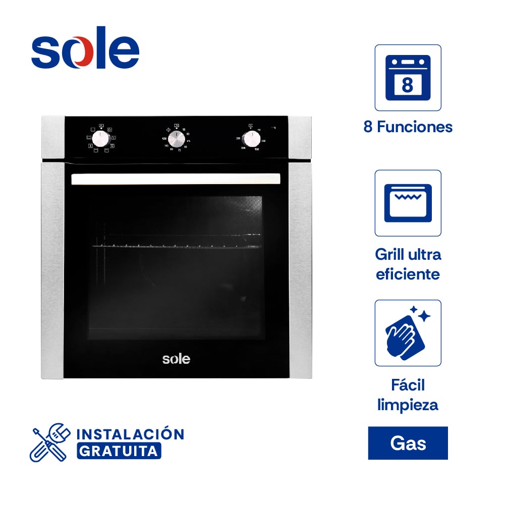 HORNO ELÉCTRICO SOLE EMPOTRABLE 65 L PERFECT - 1