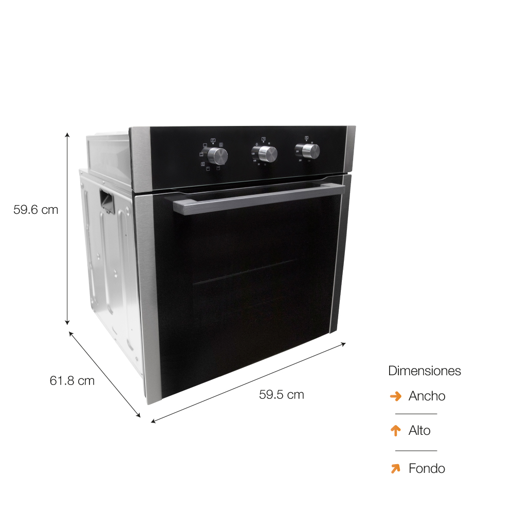 HORNO ELÉCTRICO SOLE EMPOTRABLE 65 L PERFECT - 9