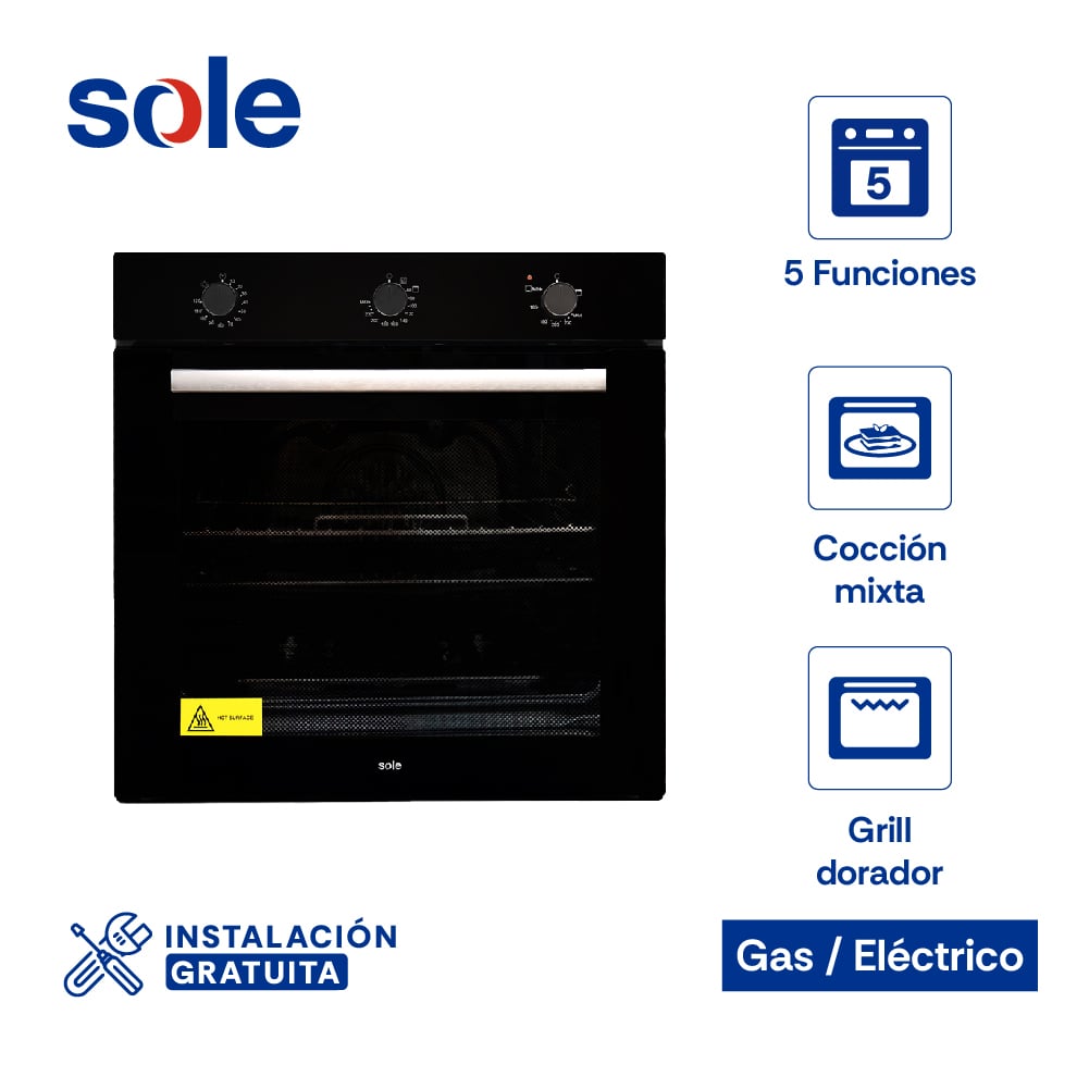 HORNO SOLE EMPOTRABLE 73 L MIX CLASSIC GLP/GN - 1