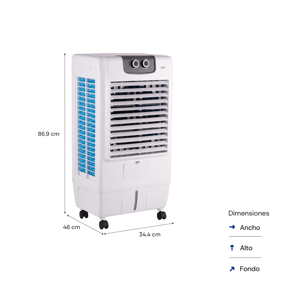 ENFRIADOR DE AIRE SOLE RAPIFRESCO ULTRA COOL PRO 20 L - 6