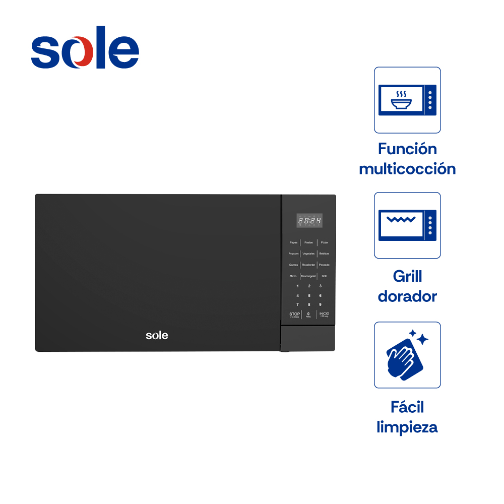 COMBO COCINA DE PIE BALI 5H Y MICROONDAS 3 EN 1 MULTIFUNCIONES 21L - 6