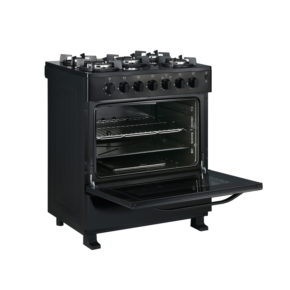 COCINA DE PIE SOLE GLISSA GLP/GN 76 CM 5 HORNILLAS NEGRO - 4