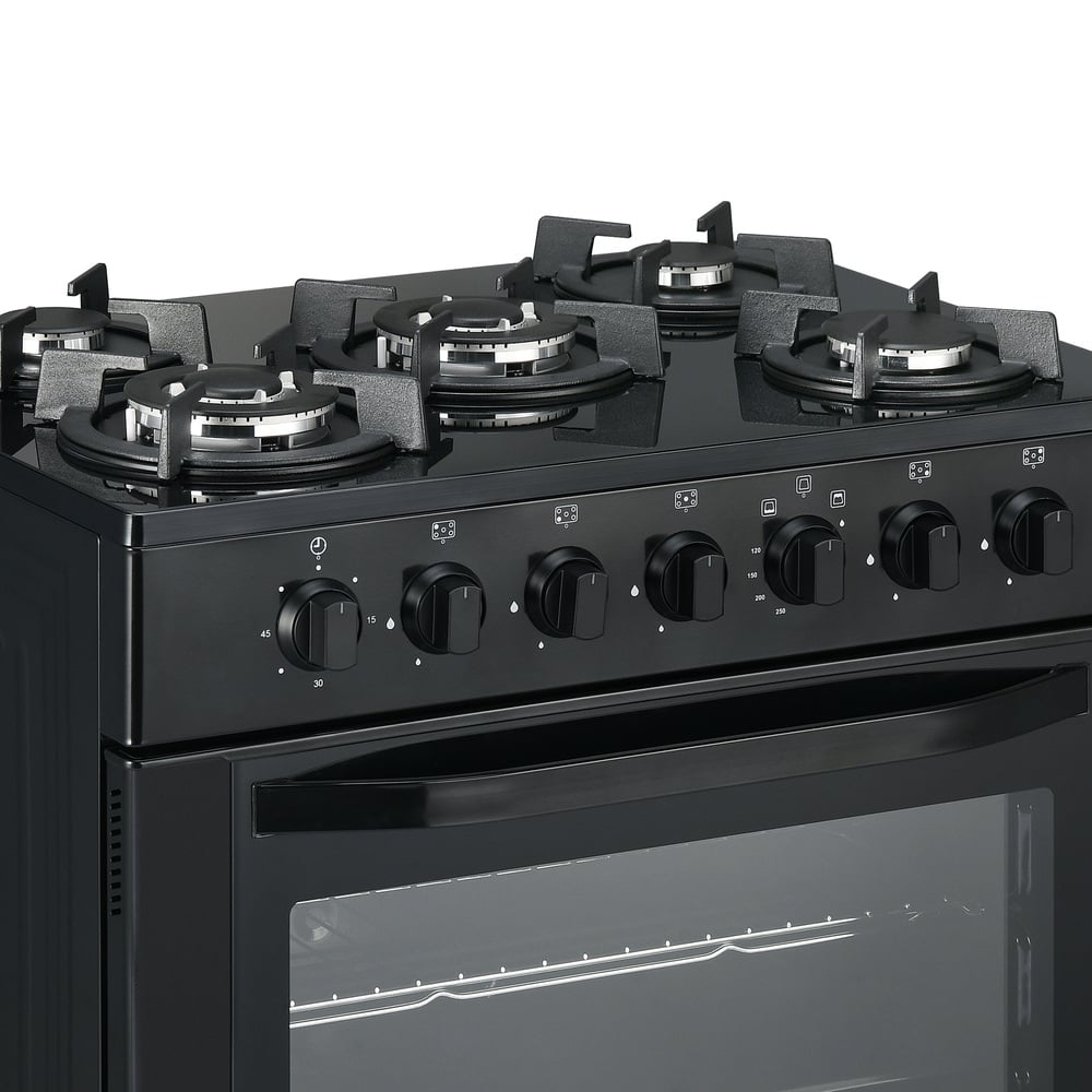 COCINA DE PIE SOLE GLISSA GLP/GN 76 CM 5 HORNILLAS NEGRO - 8