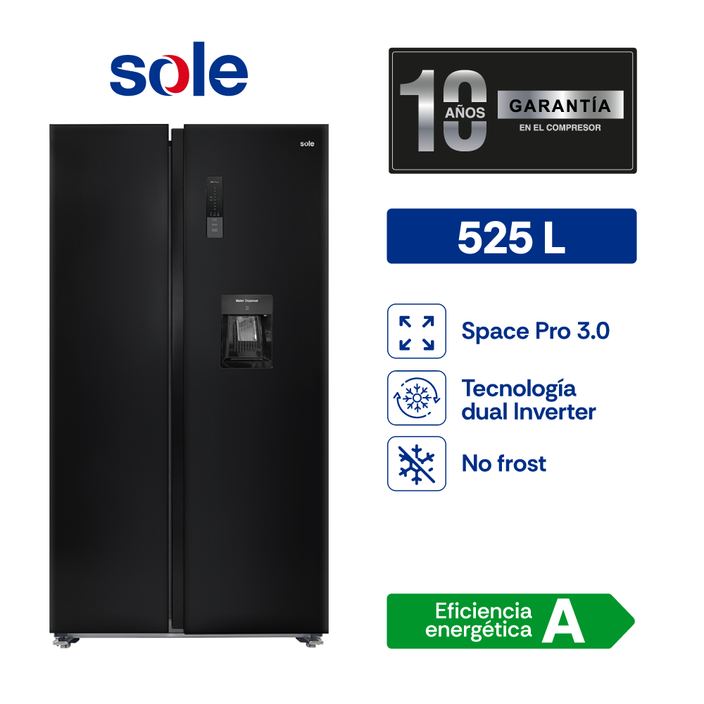 REFRIGERADORA MONTREAL SOLE SBS 525L - 1