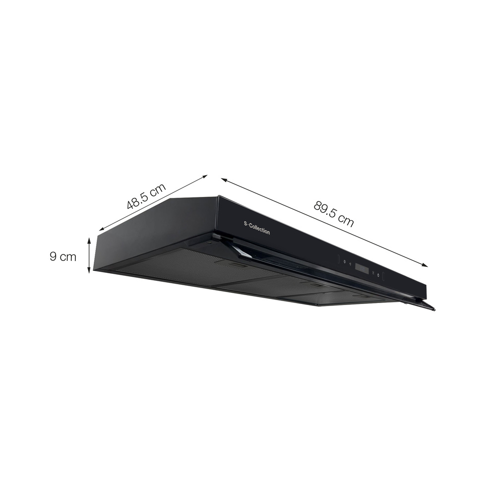 CAMPANA EXTRACTORA SCOLLECTION SLIM BLACK 90CM DIGITAL TOUCH - 3