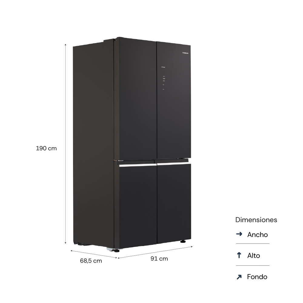 REFRIGERADORA SCOLLECTION BERLIN 4 PUERTAS 522L - 7