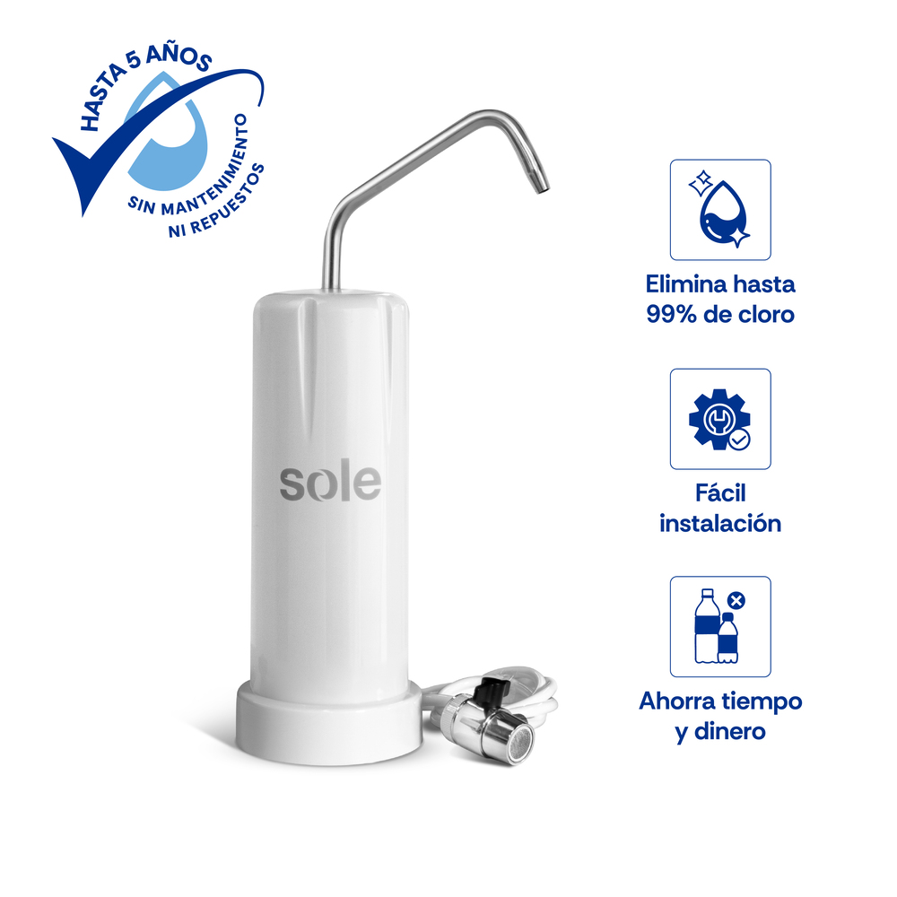 PURIFICADOR DE AGUA SOLE PRIME ALCALINIZADOR BLANCO - 1