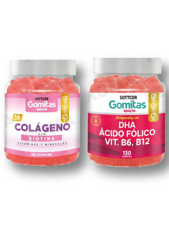 PACK GOMITAS COLAGENO Y GOMITAS DHA - 1