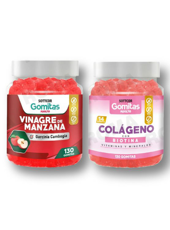 PACK GOMITAS VINAGRE DE MANZANA Y GOMITAS COLAGENO - 1