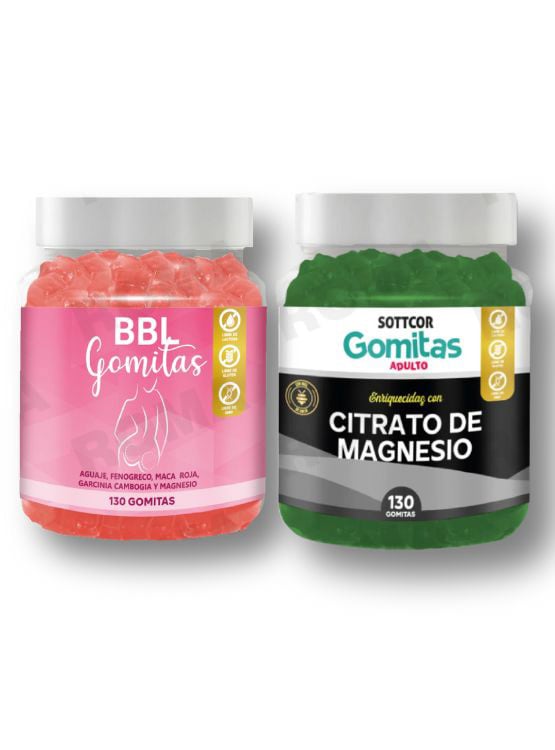 PACK GOMITAS BBL AGUAJE Y GOMITAS CITRATO DE MAGNESIO - 1